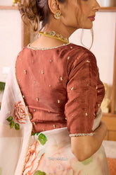 Mala Brown Silk Blouse